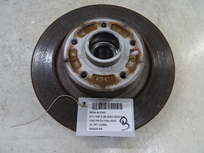 DISQUE ARRIERE Renault SCENIC 9/16+