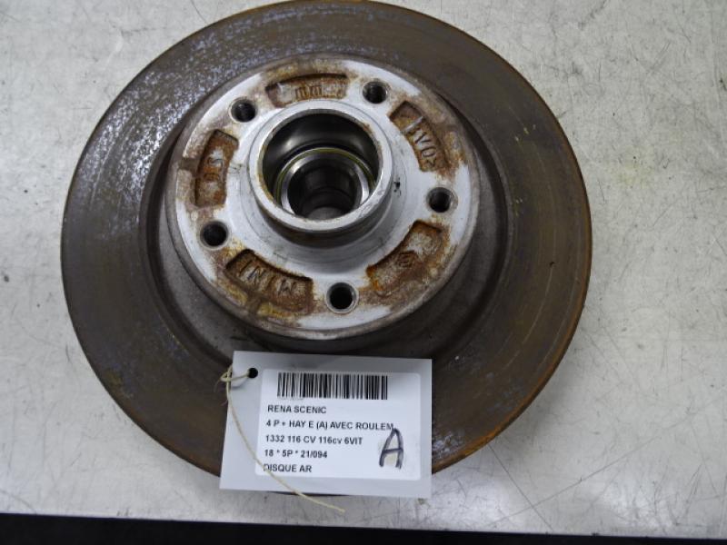 DISQUE ARRIERE Renault SCENIC 9/16+