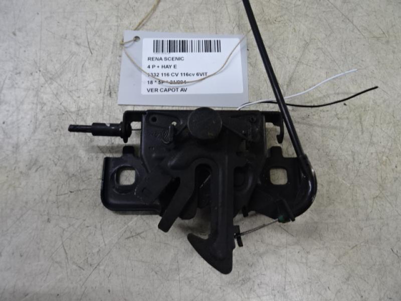 VERGRENDELING MOTORKAP Renault SCENIC 9/16+