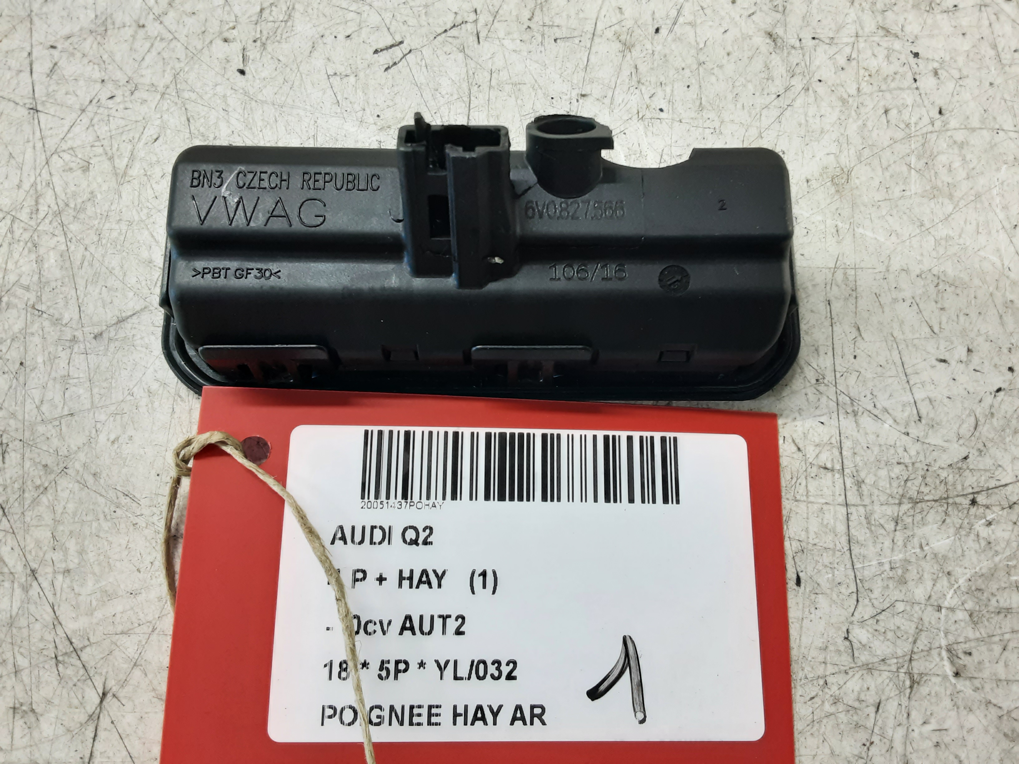 DEURGREEP ACHTERKLEP Audi Q2 11/16+
