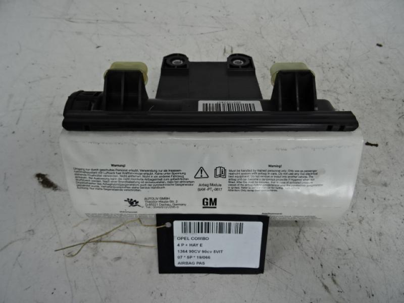 AIRBAG PASSAGIER Opel COMBO 3/02 - 12
