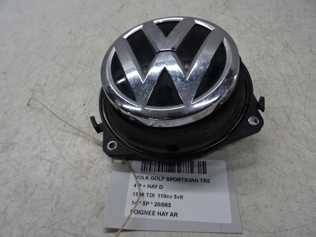 POIGNEE DE HAYON ARRIERE Vw GOLF SPORTSVAN 5/14 - 10/17