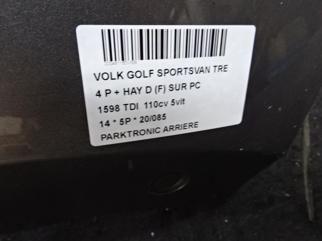PARKEERSENSOREN ACHTER Vw GOLF SPORTSVAN 5/14 - 10/17