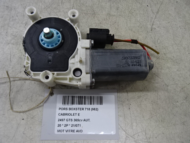 MOTOR RUITMECHANISME VOOR RECHTS Porsche 718 BOXSTER(982) 16+