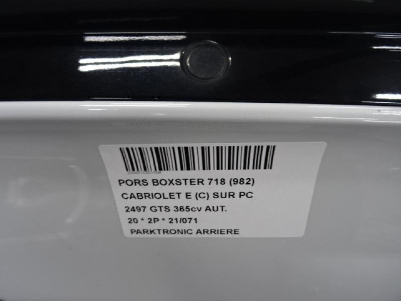 PARKEERSENSOREN ACHTER Porsche 718 BOXSTER(982) 16+