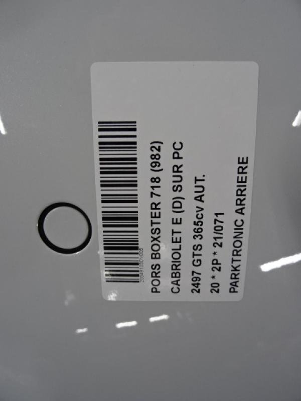 PARKEERSENSOREN ACHTER Porsche 718 BOXSTER(982) 16+