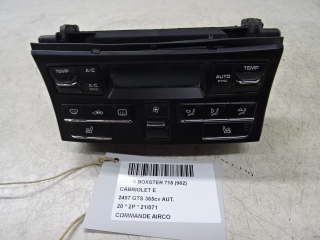 BEDIENINGSPANEEL AIRCO Porsche 718 BOXSTER(982) 16+