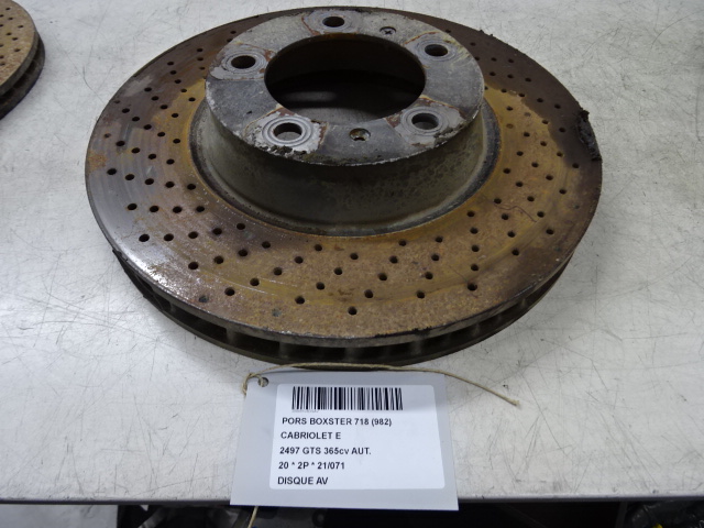 REMSCHIJF VOOR Porsche 718 BOXSTER(982) 16+