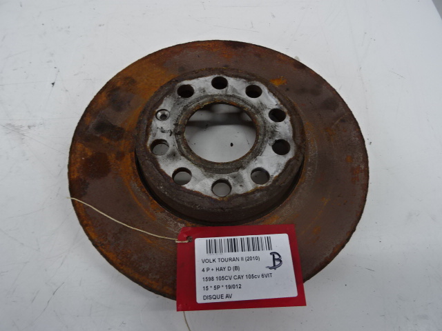 DISQUE AVANT Vw TOURAN 08/10 - 15