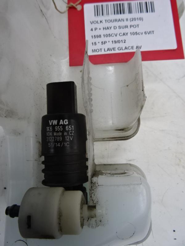 MOTOR RUITENWASSERS VOOR Vw TOURAN 08/10 - 15