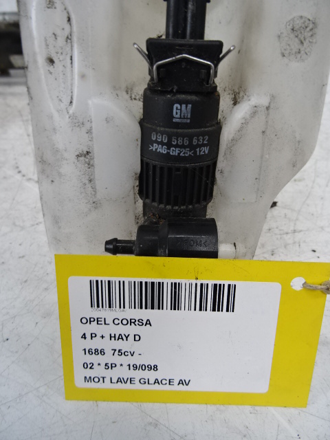 MOTEUR DE LAVE-GLACE AVANT Opel CORSA C 09/00 - 10/06