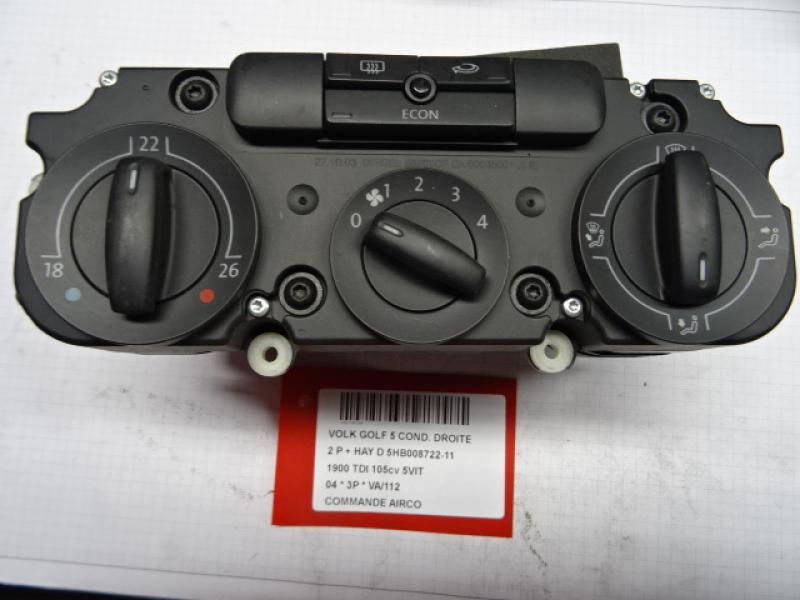 KLIMA SCHALTER Vw GOLF V 11/03 - 08
