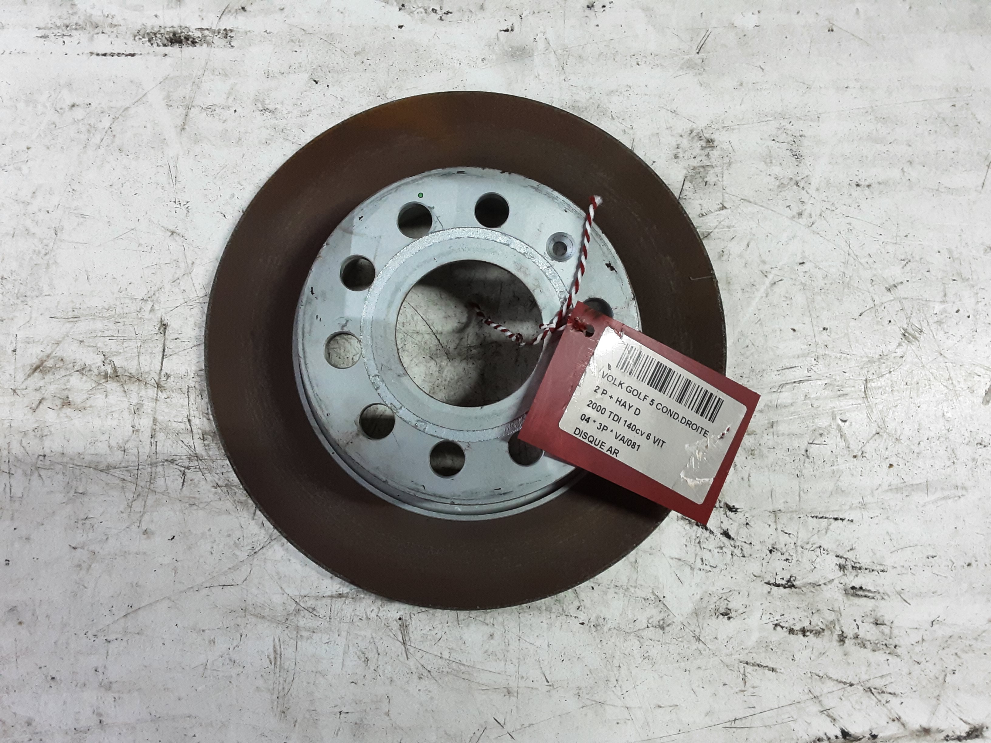 REMSCHIJF ACHTER Vw GOLF V 11/03 - 08