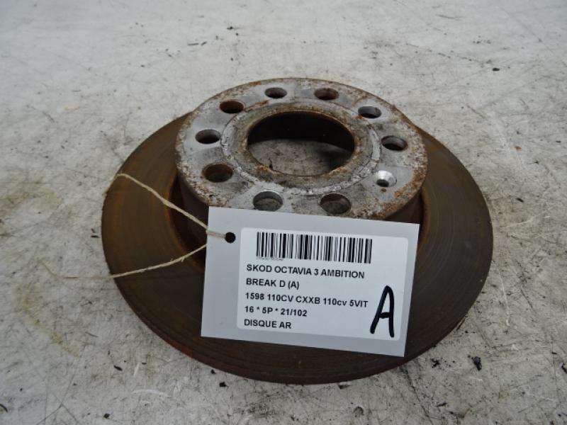 REMSCHIJF ACHTER Skoda OCTAVIA (5E) 11/12 - 3/17