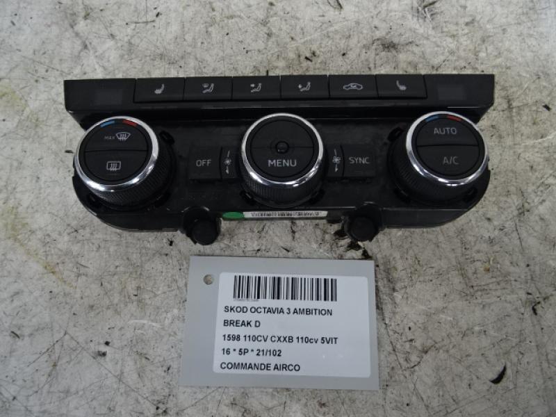 BEDIENINGSPANEEL AIRCO Skoda OCTAVIA (5E) 11/12 - 3/17