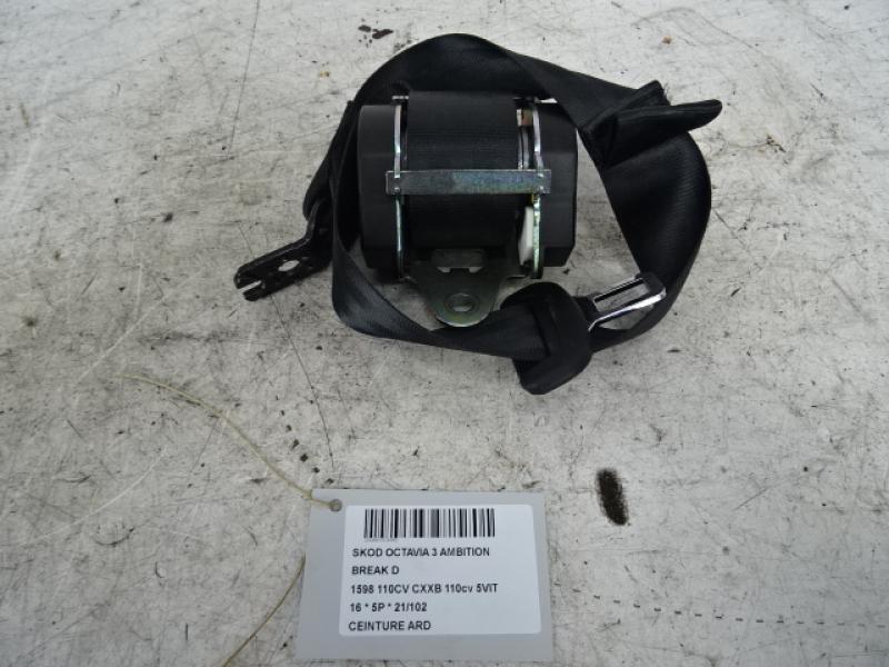 SICHERHEITTSGURT RECHTS HINTEN Skoda OCTAVIA (5E) 11/12 - 3/17