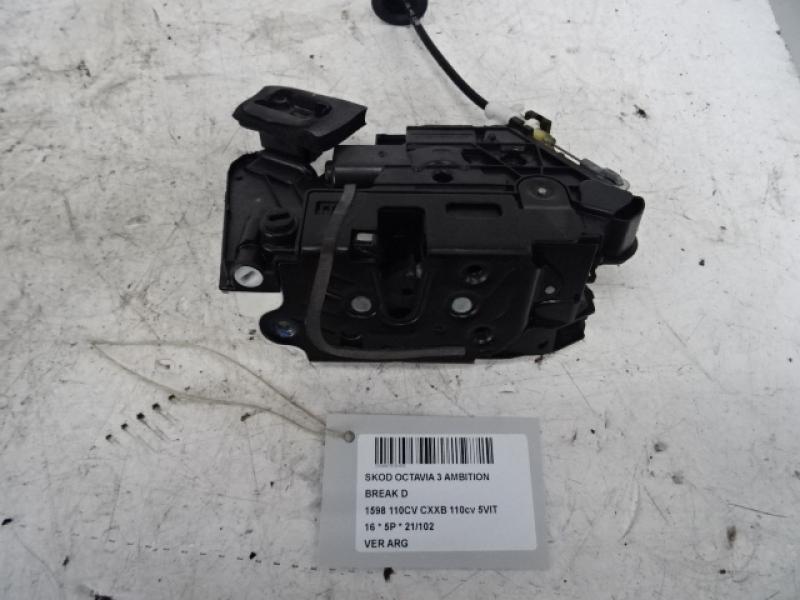 VERGRENDELING ACHTER LINKS Skoda OCTAVIA (5E) 11/12 - 3/17