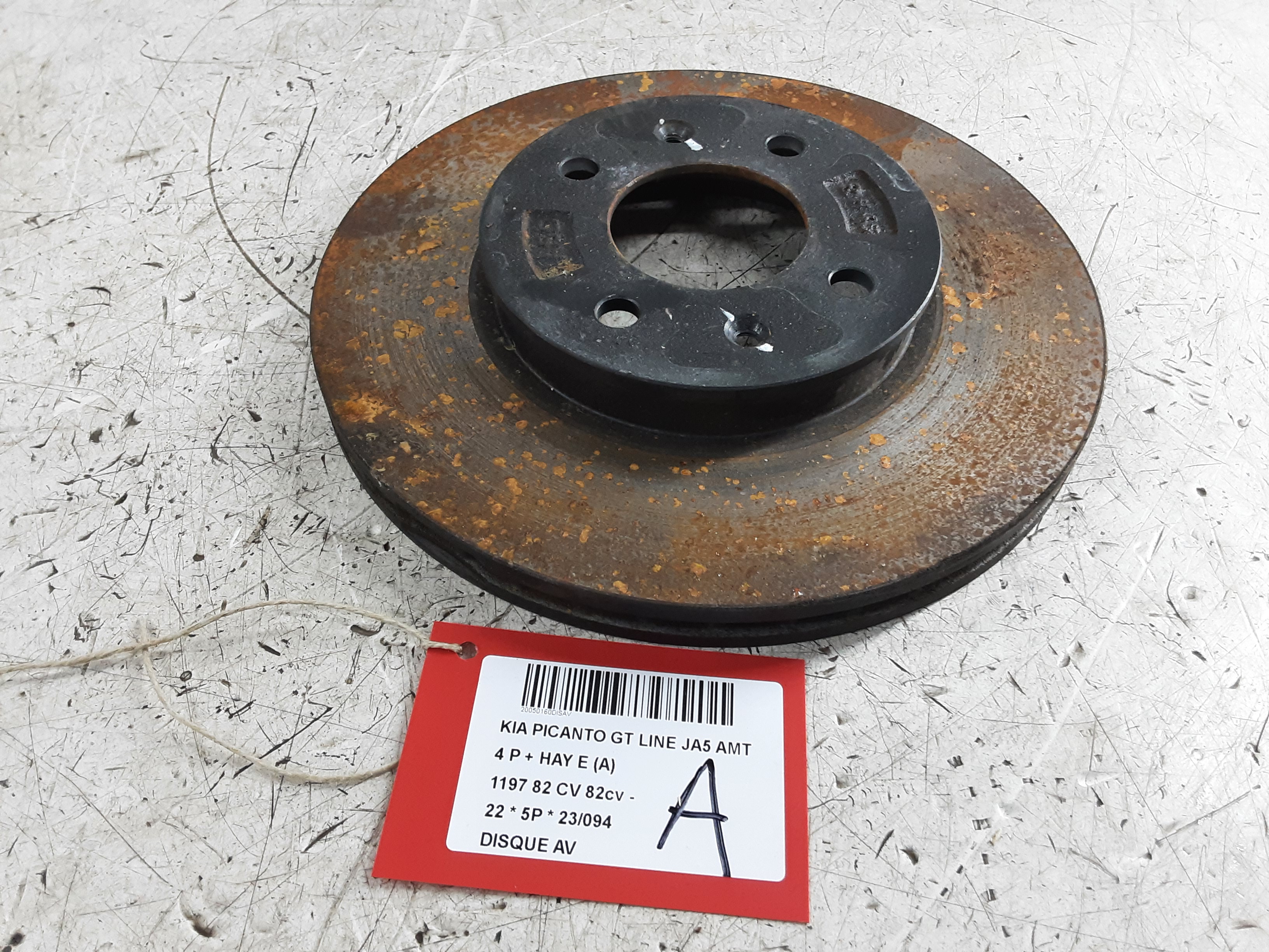 DISQUE AVANT Kia PICANTO 04/17+