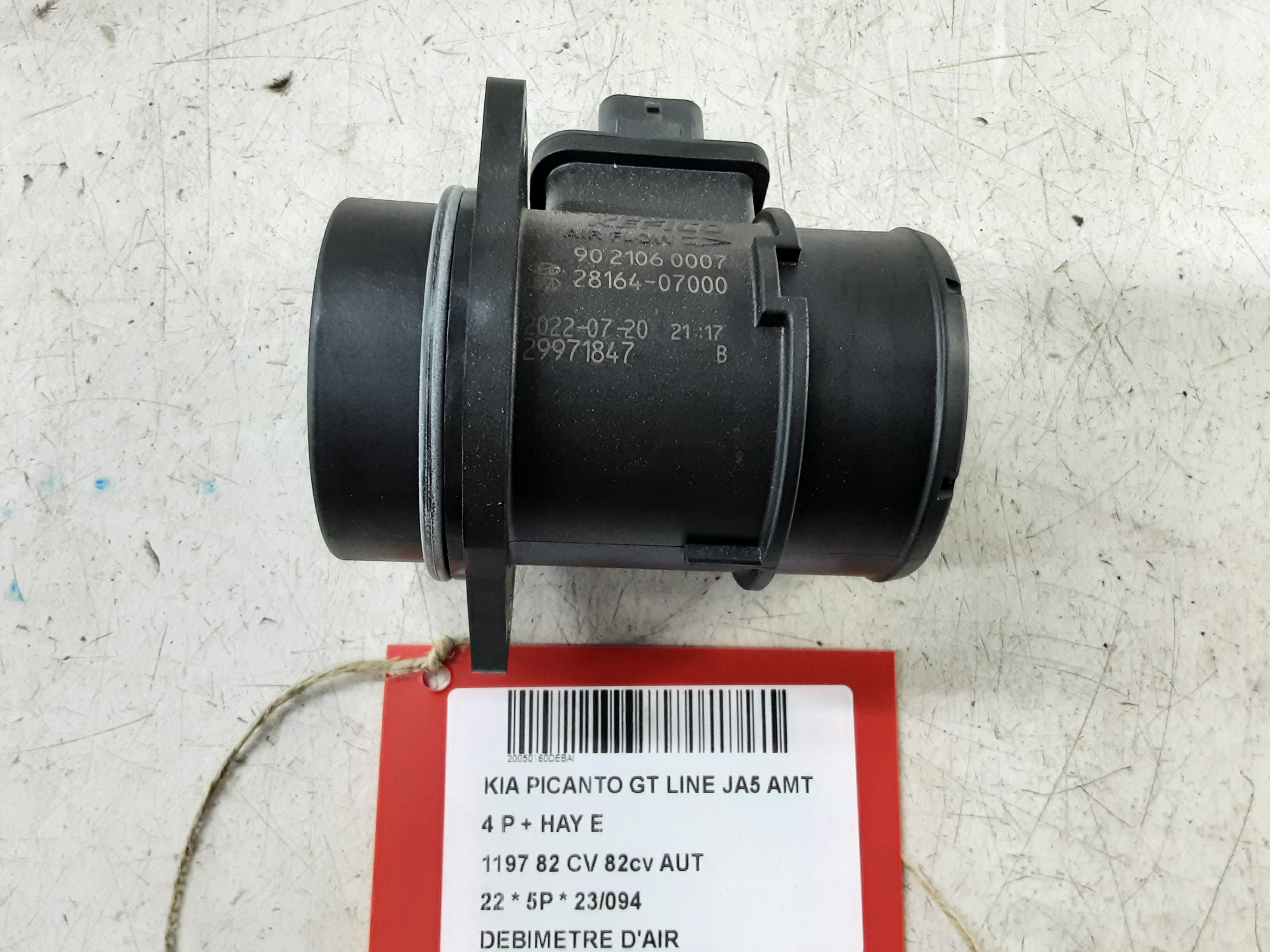 LUCHTHOEVEELHEIDSMETER Kia PICANTO 04/17+