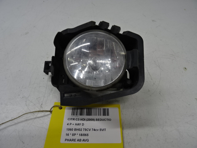 PHARE ANTI-BROUILLARD AVANT GAUCHE Citroen C3 11/09 - 16