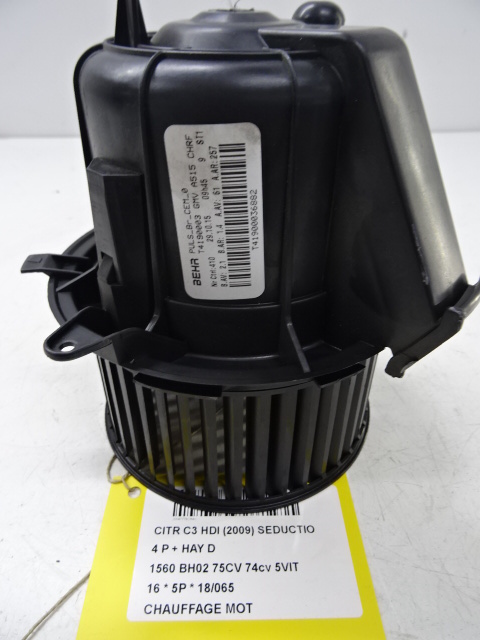 MOTEUR DE CHAUFFAGE Citroen C3 11/09 - 16