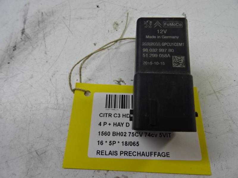 VORGLÜHRELAIS Citroen C3 11/09 - 16