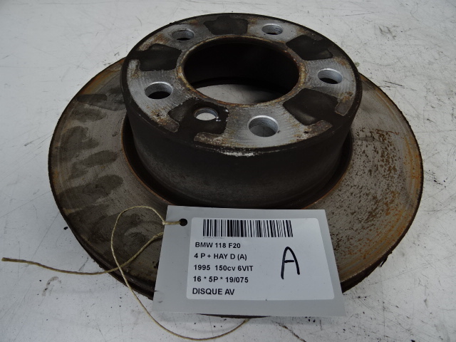 REMSCHIJF VOOR Bmw 1 F20/F21 3/15 - 19