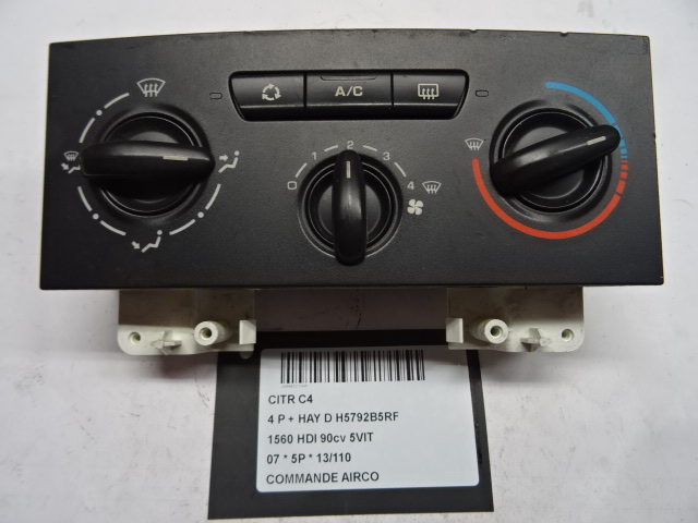 BEDIENINGSPANEEL AIRCO Citroen C4 11/04-10/10