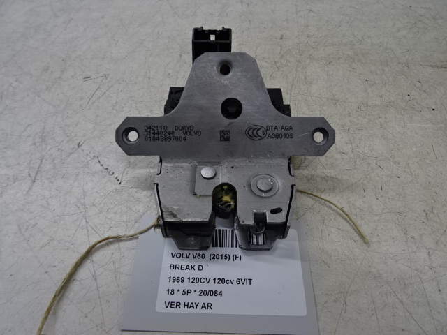 CENTRALE VERGRENDELING ACHTERKLEP Volvo V60 10/10-08/18