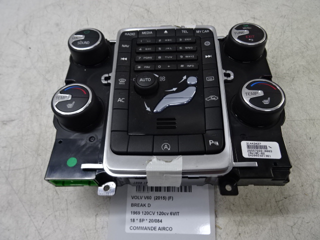 BEDIENINGSPANEEL AIRCO Volvo V60 10/10-08/18