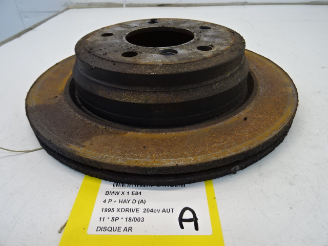 REMSCHIJF ACHTER Bmw X1 E84 10/09 - 12
