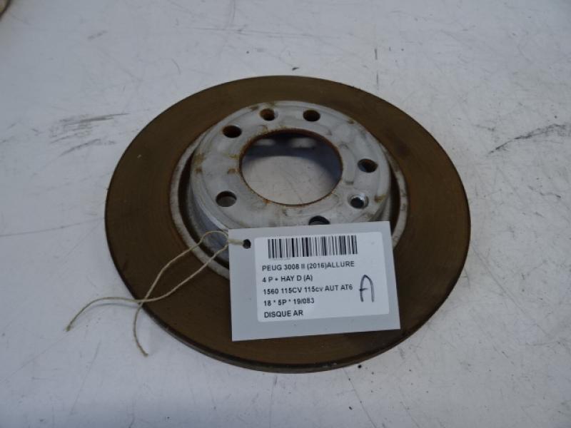 REMSCHIJF ACHTER Peugeot 3008 (2) 10/16 - 10/20