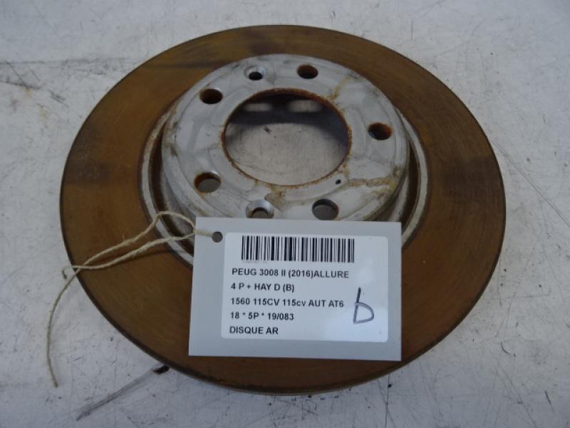 REMSCHIJF ACHTER Peugeot 3008 (2) 10/16 - 10/20