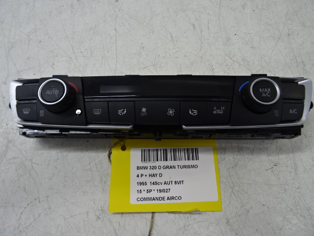 BEDIENINGSPANEEL AIRCO Bmw 3 GT F34 05/13 - 19