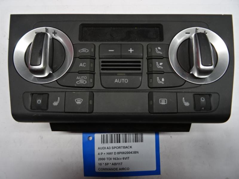 COMMANDE D'AIRCO Audi A3 8/08 - 12