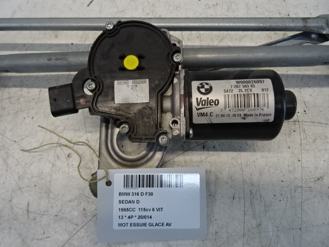 MOTEUR D&#039;ESSUIE-GLACE AVANT Bmw 3 F30 BERLINE 12 - 19