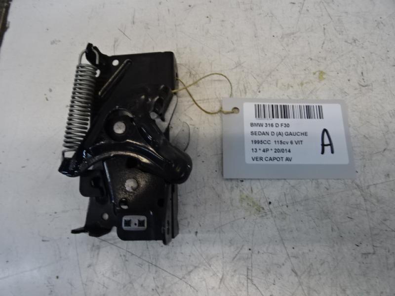VERROUILLAGE DE CAPOT AVANT Bmw 3 F30 BERLINE 12 - 19