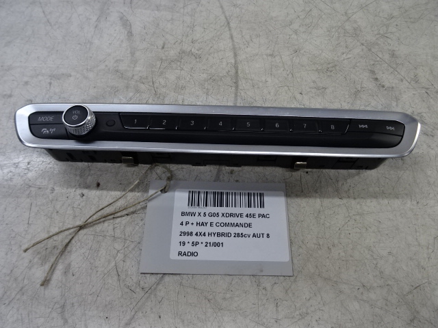 RADIO Bmw X5 G05 11/18+