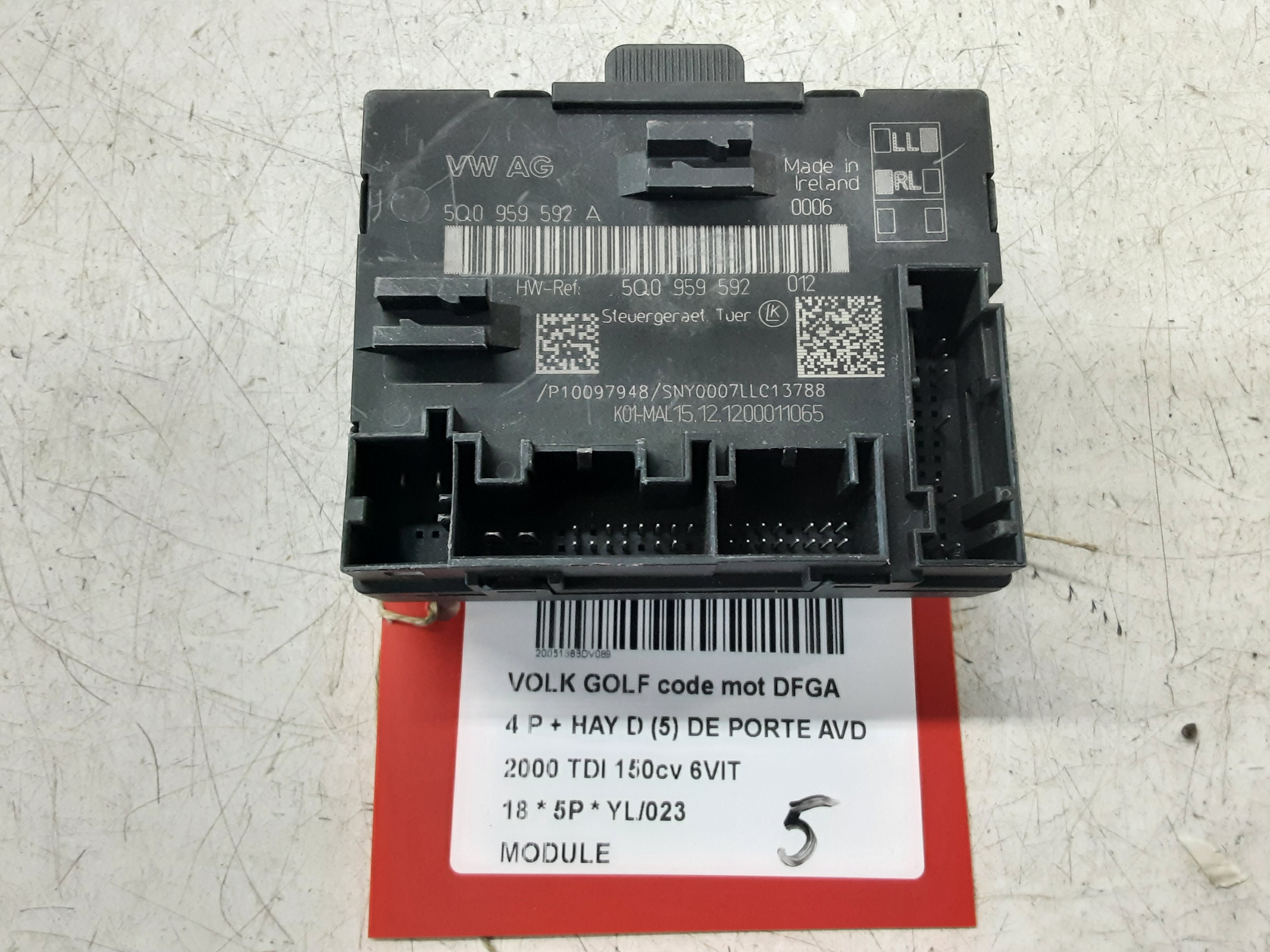 MODULE Vw GOLF VII 1/17 - 2/20 FaceLift