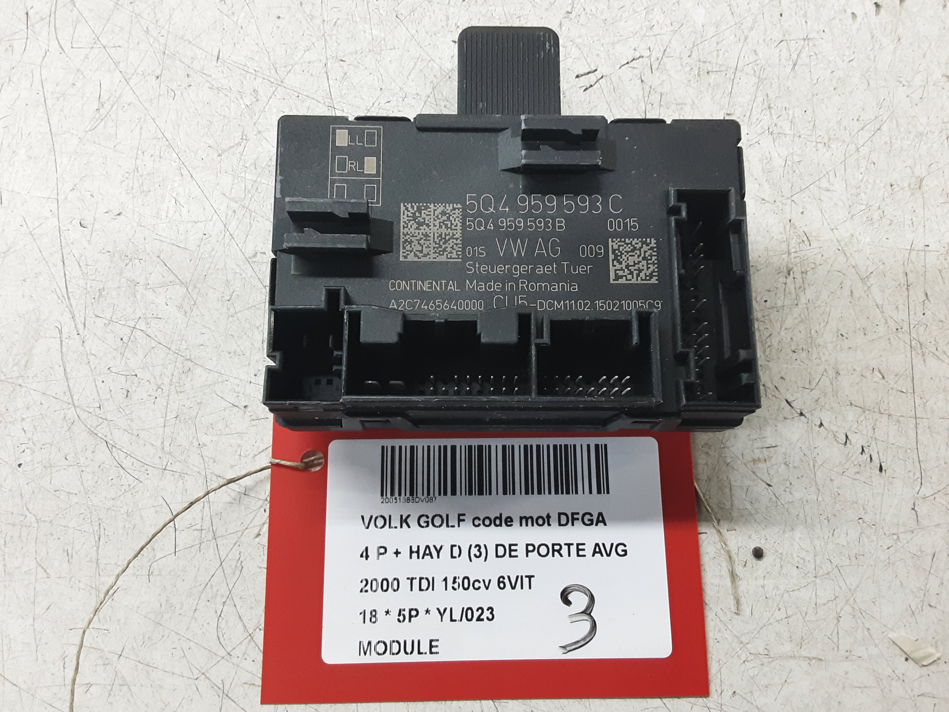 MODULE Vw GOLF VII 1/17 - 2/20 FaceLift