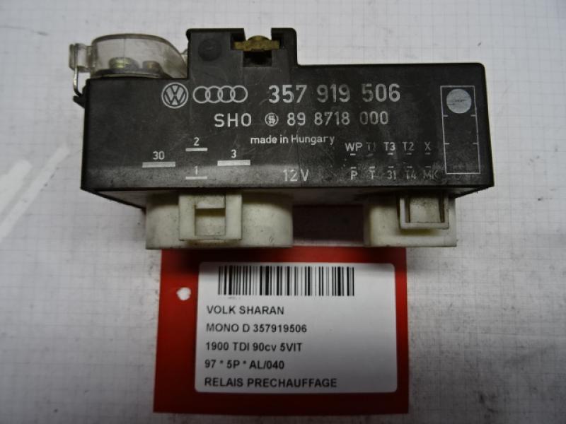 RELAIS DE PRECHAUFFAGE Vw SHARAN (1) 95 - 4/00