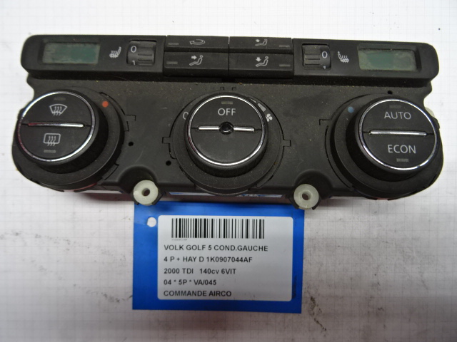 BEDIENINGSPANEEL AIRCO Vw GOLF V 11/03 - 08
