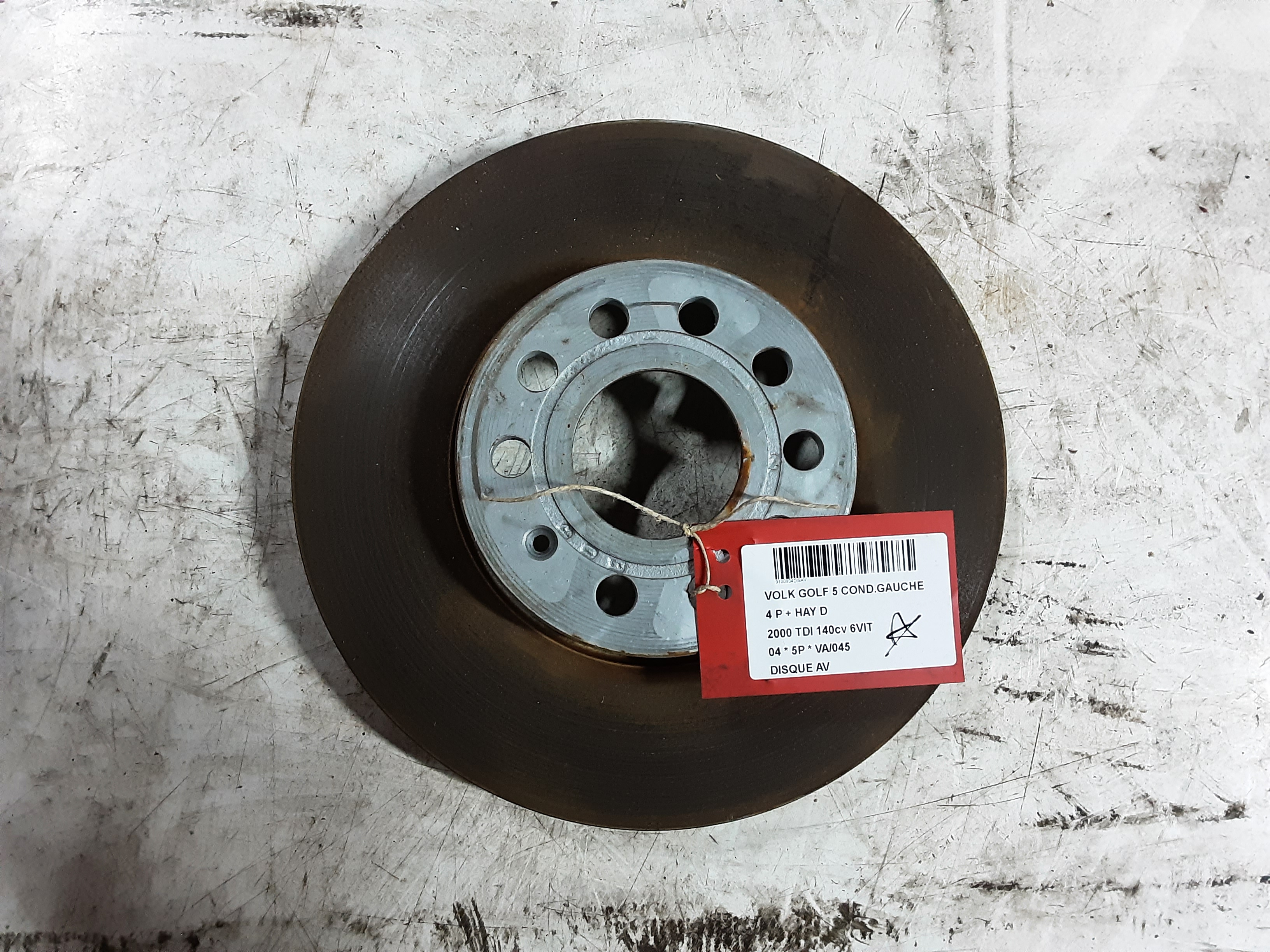 REMSCHIJF VOOR Vw GOLF V 11/03 - 08