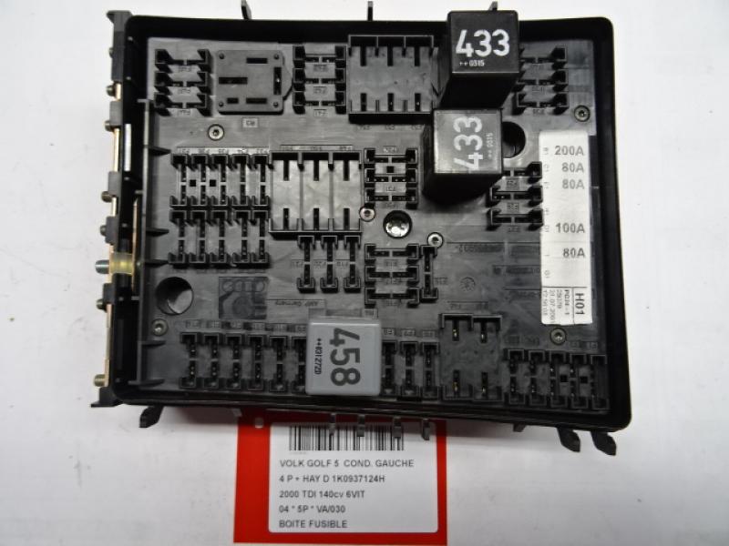 BOITE A FUSIBLES Vw GOLF V 11/03 - 08