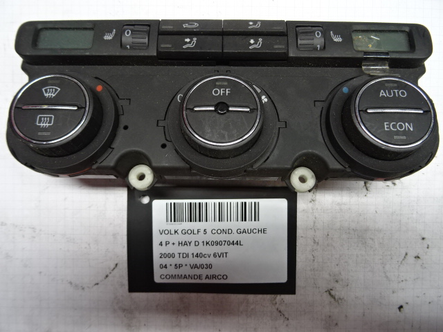 BEDIENINGSPANEEL AIRCO Vw GOLF V 11/03 - 08