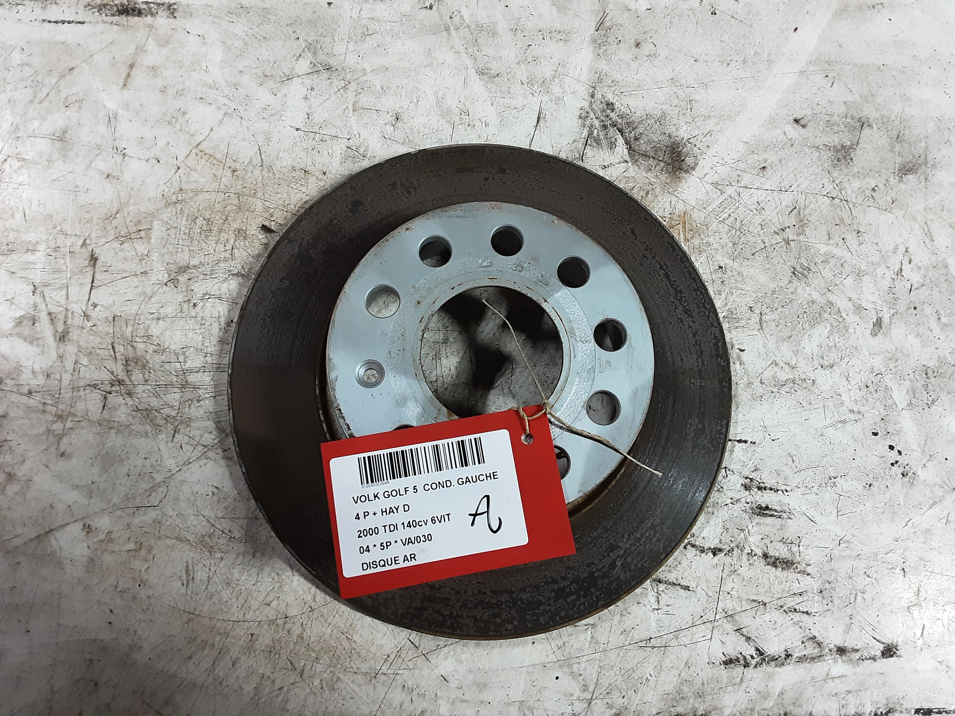 REMSCHIJF ACHTER Vw GOLF V 11/03 - 08