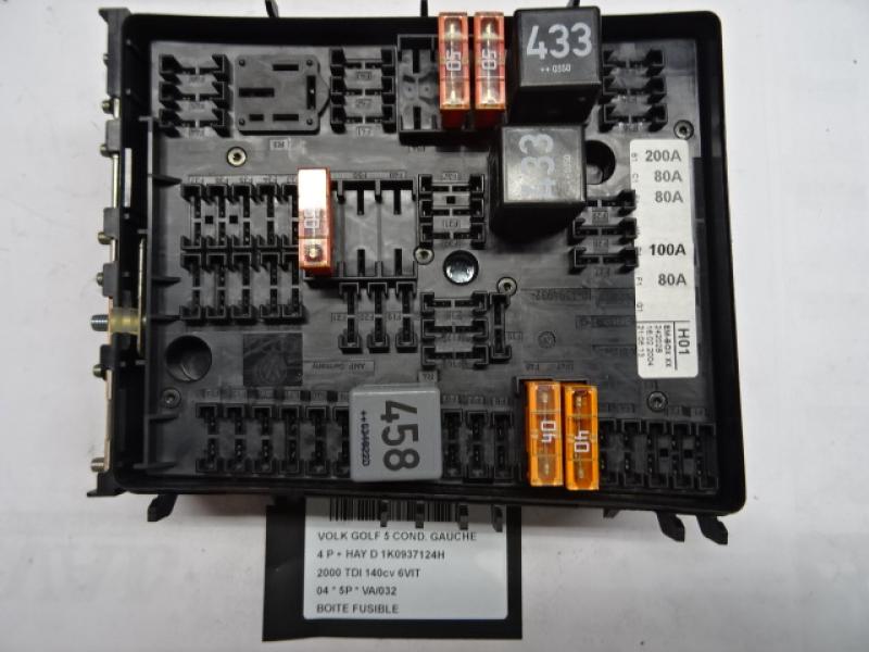 BOITE A FUSIBLES Vw GOLF V 11/03 - 08