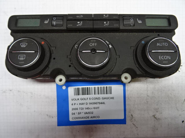 BEDIENINGSPANEEL AIRCO Vw GOLF V 11/03 - 08
