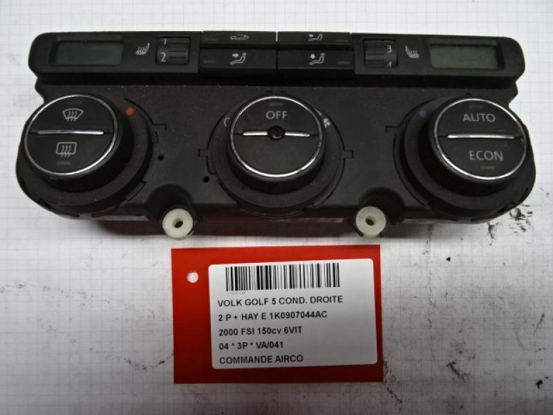 BEDIENINGSPANEEL AIRCO Vw GOLF V 11/03 - 08