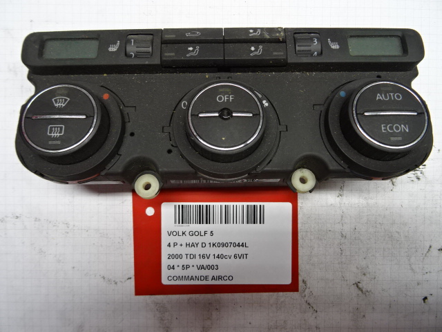 BEDIENINGSPANEEL AIRCO Vw GOLF V 11/03 - 08